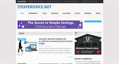 Desktop Screenshot of itexperience.net